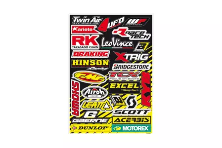 Motorrad Aufkleber Bogen BlackBird Racing Sponsor MIX - 5076A