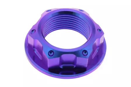 Tuerca de tubo de dirección Pro Bolt M24x1,50 titanio púrpura-1