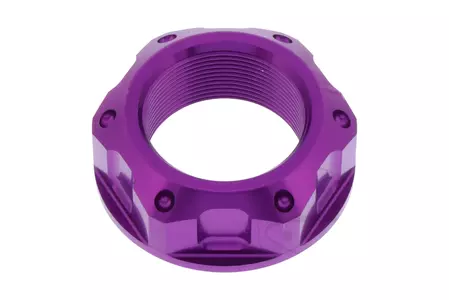 Galvos vamzdžio veržlė "Pro Bolt" M25x1,00 aliuminio violetinė-1