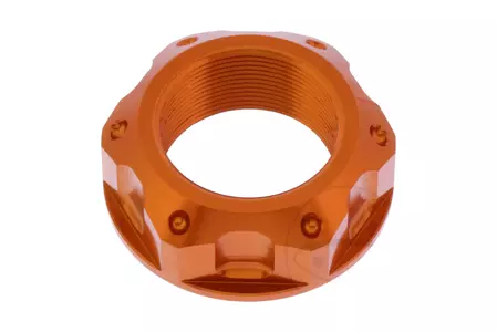 Dado per tubo sterzo Pro Bolt M25x1,00 alluminio arancione-1