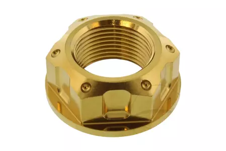 Asmoer Pro Bolt M22x1,50 roestvrij staal goud - LSSNUT22150001G
