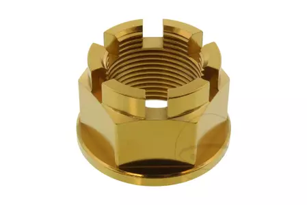 Pro Bolt asmoer M24x1.50 roestvrij staal goud - LSSNUT24150001G