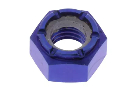 Matice PRO-BOLT M8x1,25 mm titanová modrá-1