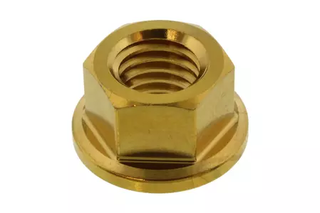 Porca de roda dentada Pro Bolt M10x1,50mm em aço inoxidável dourado - LSSSPN10CG