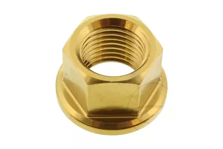 Porca de roda dentada Pro Bolt M12x1,25mm em aço inoxidável dourado - LSSSPN12G