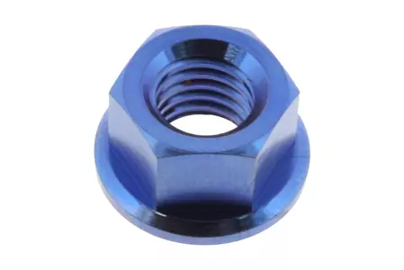 Nakrętka zębatki Pro Bolt M8x1.25mm tytan niebieska - TISPN8B