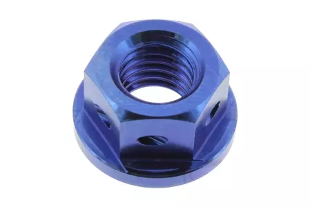 Παξιμάδι οδοντωτού τροχού PRO-BOLT M8x1.25mm τιτάνιο μπλε - TISPN8DB