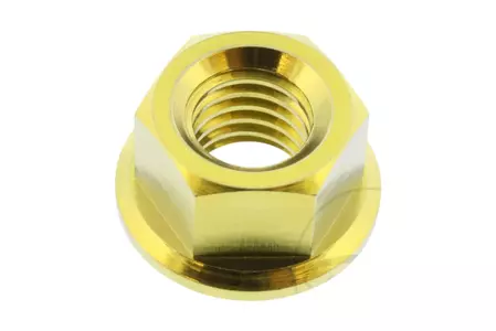 Tandhjulsmøtrik PRO-BOLT M8x1,25mm titanium guld-1