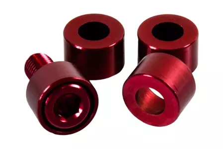 Hulpring PRO-BOLT M8 aluminium rood - LWACP8R
