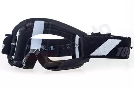Motorrad Crossbrille 100% Prozent Strata Jr Junior Goliath schwarz klar Anti-fog - 50500-166-02