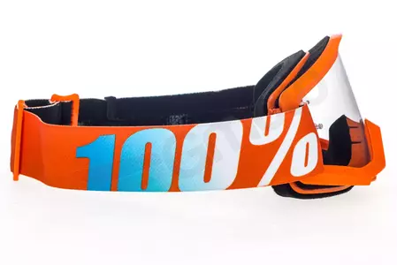 Motorrad Crossbrille Goggle 100% Prozent Strata Jr Junior Youth Orange gelb/orange klar-4