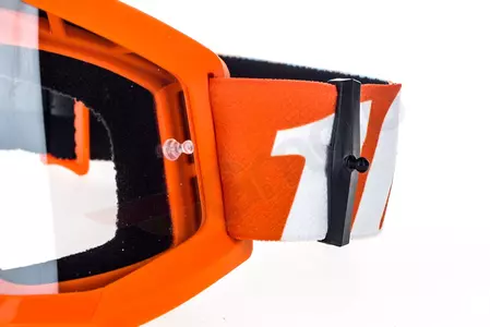 Motorrad Crossbrille Goggle 100% Prozent Strata Jr Junior Youth Orange gelb/orange klar-8