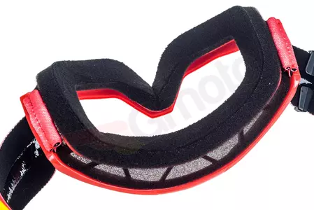 Motorrad Crossbrille Goggle 100% Prozent Strata Jr Junior Youth Furnace rot klar-10