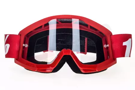 Motorističke naočale 100% Percent model Strata Jr Junior Youth Furnace dječje boje crvene brze prozirne protiv magljenja-2
