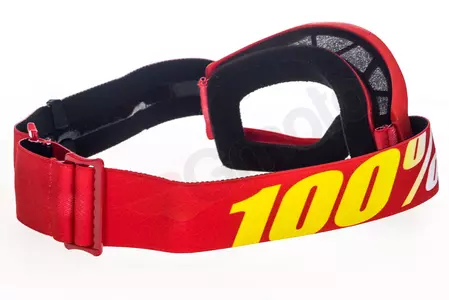 Motorističke naočale 100% Percent model Strata Jr Junior Youth Furnace dječje boje crvene brze prozirne protiv magljenja-5