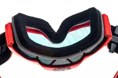 Gafas de moto 100% Porcentaje modelo Accuri Jr Youth niños Saarinen color rojo cristal rojo espejo-10