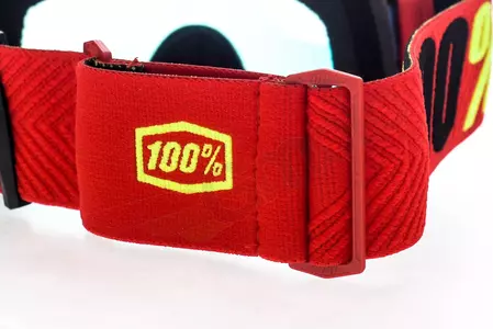 Gafas de moto 100% Porcentaje modelo Accuri Jr Youth niños Saarinen color rojo cristal rojo espejo-8