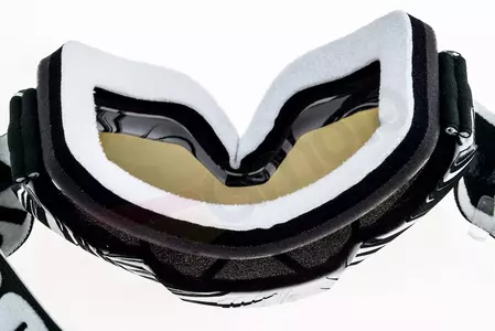 Gafas de moto 100% Percent modelo Accuri Bali color blanco/negro cristal plata espejo-10
