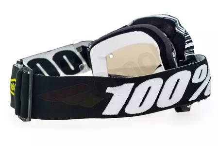 Gafas de moto 100% Percent modelo Accuri Bali color blanco/negro cristal plata espejo-7