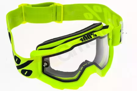 Gafas de moto 100% Procent modelo Accuri Enduro amarillo fluo (doble acristalamiento transparente)-9
