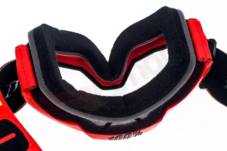 Gafas de moto 100% Porcentaje modelo Accuri Enduro Saarinen rojo (doble acristalamiento transparente)-10