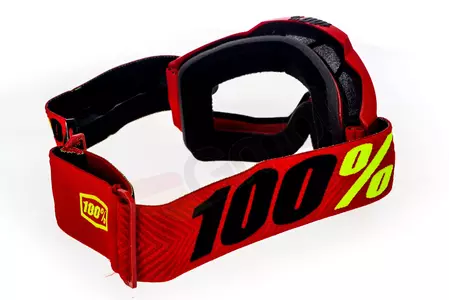 Motociklističke naočale 100% Percent model Accuri Enduro Saarinen, crvene (prozirna dvostruka leća)-5