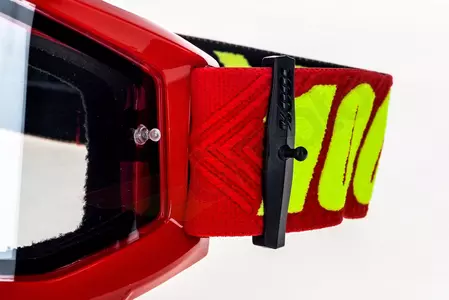 Gafas de moto 100% Porcentaje modelo Accuri Enduro Saarinen rojo (doble acristalamiento transparente)-8
