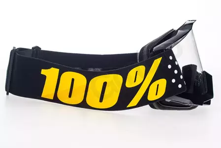 Motorističke naočale 100% Percent model Accuri Jr Youth Pistol dječja boja crna/žuta prozirna leća-4