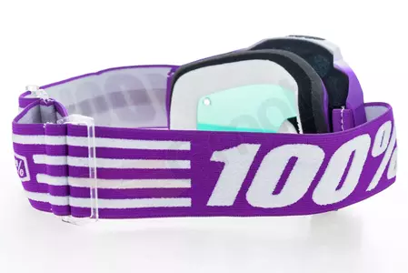 Gafas de moto 100% Porcentaje modelo Accuri Jr Youth niños Framboise color Violeta/blanco cristal rojo espejo-5