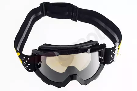 Gafas de moto 100% Porcentaje modelo Accuri Jr Youth niños Pistola color negro cristal plata espejo-7