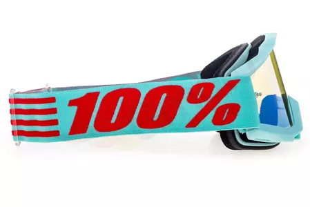 Gafas de moto 100% Porcentaje modelo Accuri Maldives color azul espejo cristal azul (cristal transparente adicional)-4
