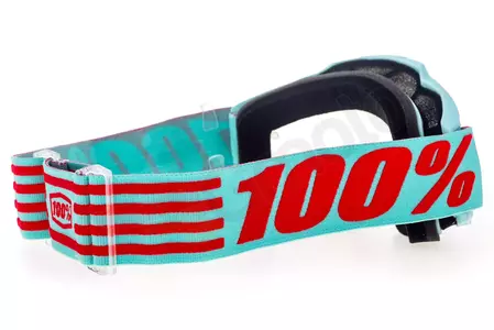 Gafas de moto 100% Porcentaje modelo Accuri Maldives color azul espejo cristal azul (cristal transparente adicional)-5
