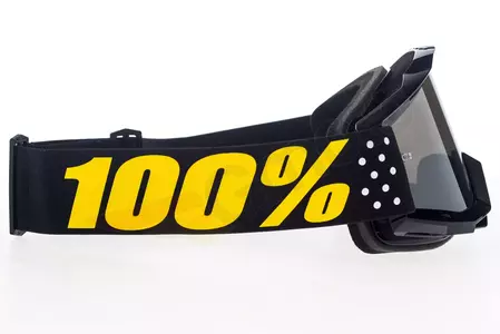Gogle motocyklowe 100% Procent model Accuri Pistol kolor czarny szybka srebrne lustro (dodatkowa przeźroczysta szybka)-4