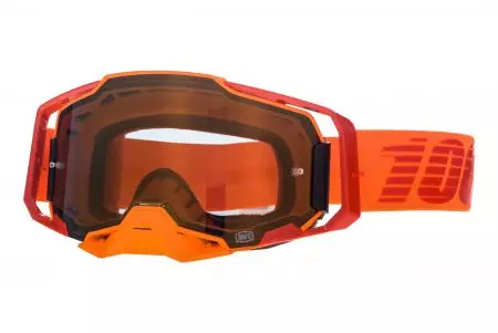 Motorrad Brille Schutzbrille Goggle 100% Prozent Armega Litkit Visier verspiegelt-1