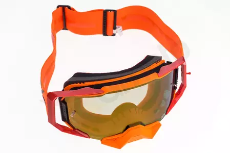 Gafas de moto 100% Percent modelo Armega Litkit color rojo cristal dorado espejo-7