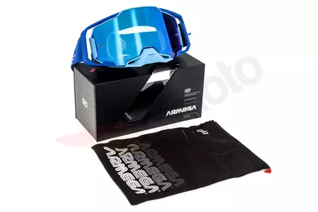 Motorbril 100% Procent model Armega Royal kleur blauw glas blauwe spiegel-11