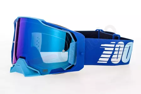 Motorbril 100% Procent model Armega Royal kleur blauw glas blauwe spiegel-2