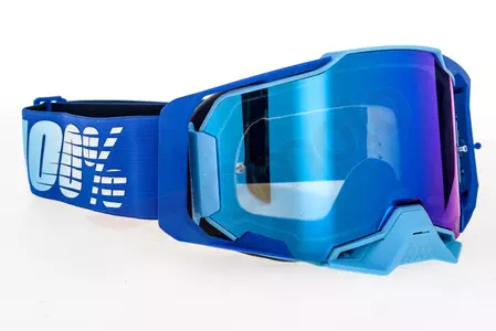 Motorističke naočale 100% Percent model Armega Royal, plave, staklo, plavo ogledalo-4