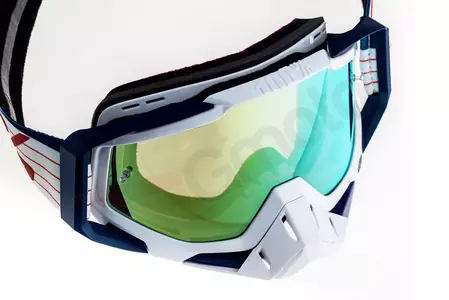 Motociklističke naočale 100% Percent Racecraft Bibal, plavo/bijele, staklo, zlatno ogledalo-7
