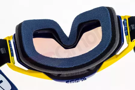 Gafas de moto 100% Porcentaje Racecraft Bibal color azul/amarillo oro espejo cristal-10