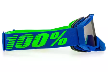 Gafas de moto 100% Porcentaje Racecraft Dreamflow color azul cristal azul espejo-4