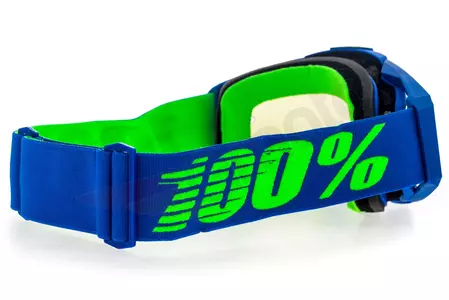 Gafas de moto 100% Porcentaje Racecraft Dreamflow color azul cristal azul espejo-5