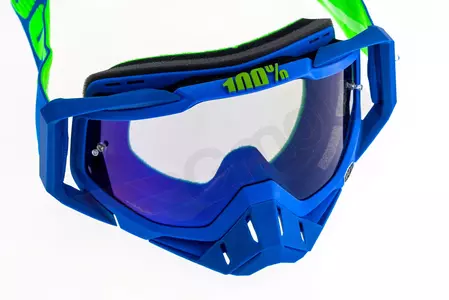 Motociklističke naočale 100% Percent Racecraft Dreamflow, plave, plava leća, plavo ogledalo-6