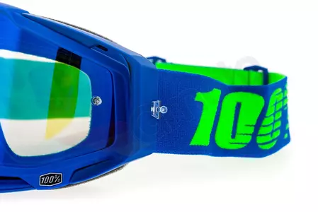 Gafas de moto 100% Porcentaje Racecraft Dreamflow color azul cristal azul espejo-9