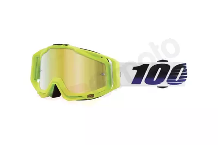 Gafas de moto 100% Porcentaje Racecraft GP21 cristal espejo dorado-1