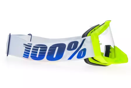 Gafas de moto 100% Porcentaje Racecraft GP21 amarillo fluo (lente transparente)-4