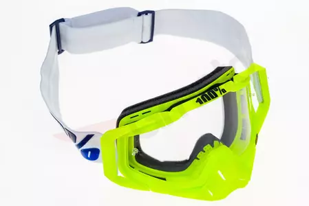 Motociklističke naočale 100% Percent Racecraft GP21, fluo žute (prozirna leća)-9