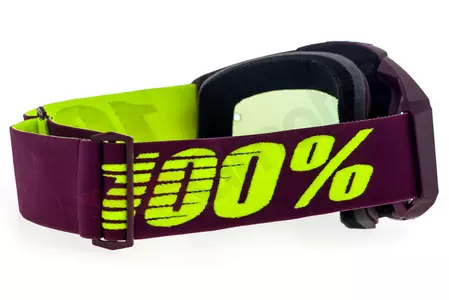 Motociklističke naočale 100% Percent Racecraft Klepto, bordo boja, roza staklo, ogledalo-5