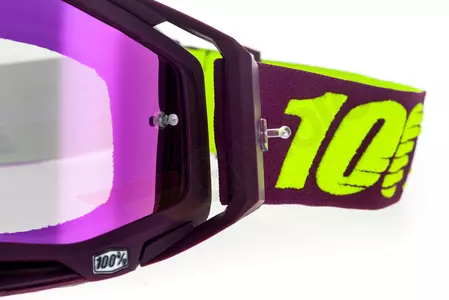 Gafas de moto 100% Porcentaje Racecraft Klepto color granate cristal rosa espejo-9