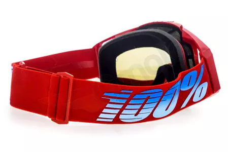 Motociklističke naočale 100% Percent Racecraft Kurikain, crvena boja, plava leća, ogledalo-5